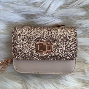Express rose gold bag